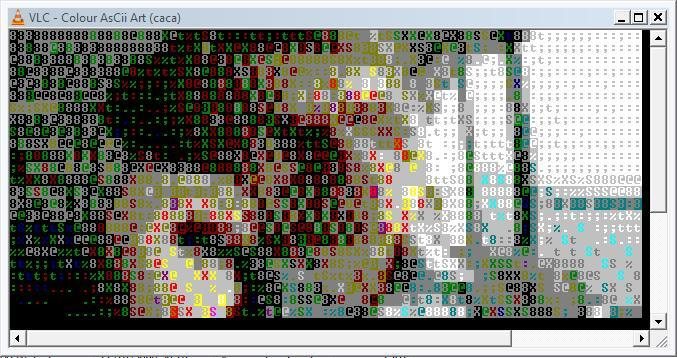 VideoLan y un vídeo en formato ASCII Art