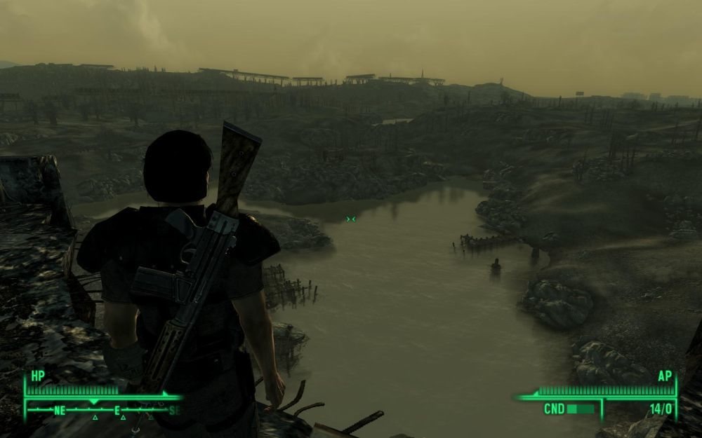 Fallout 3 ofrece vistas apocalípticas de hermosa destrucción.