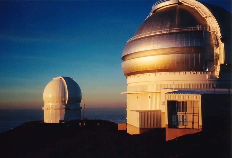 Telescopios Keck/Gemini en lo alto del legendario volcán Mauna Loa