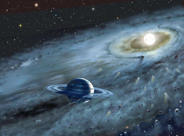 Fantástica recreación del sistema solar Formalhaut