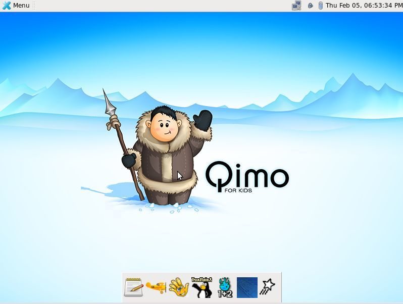 El escritorio de Qimo: Sencillo y agradable