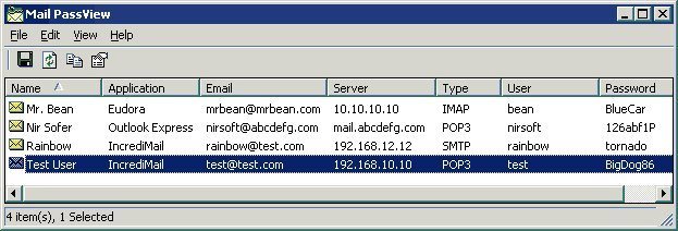 Con el instalador puedes acceder a utilidades como Mail Pass View para recuperar contraseñas de clientes POP3
