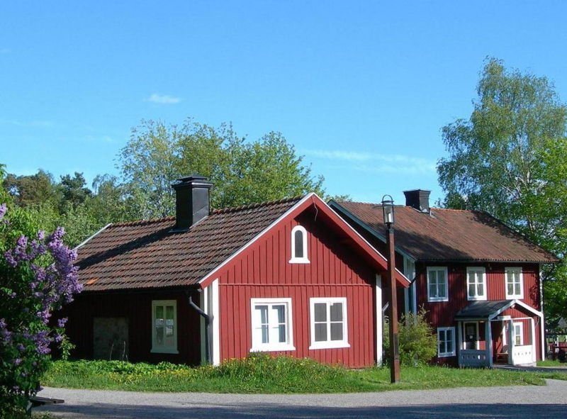 La casa tendría un diseño similar a este, típico de Mälardalen