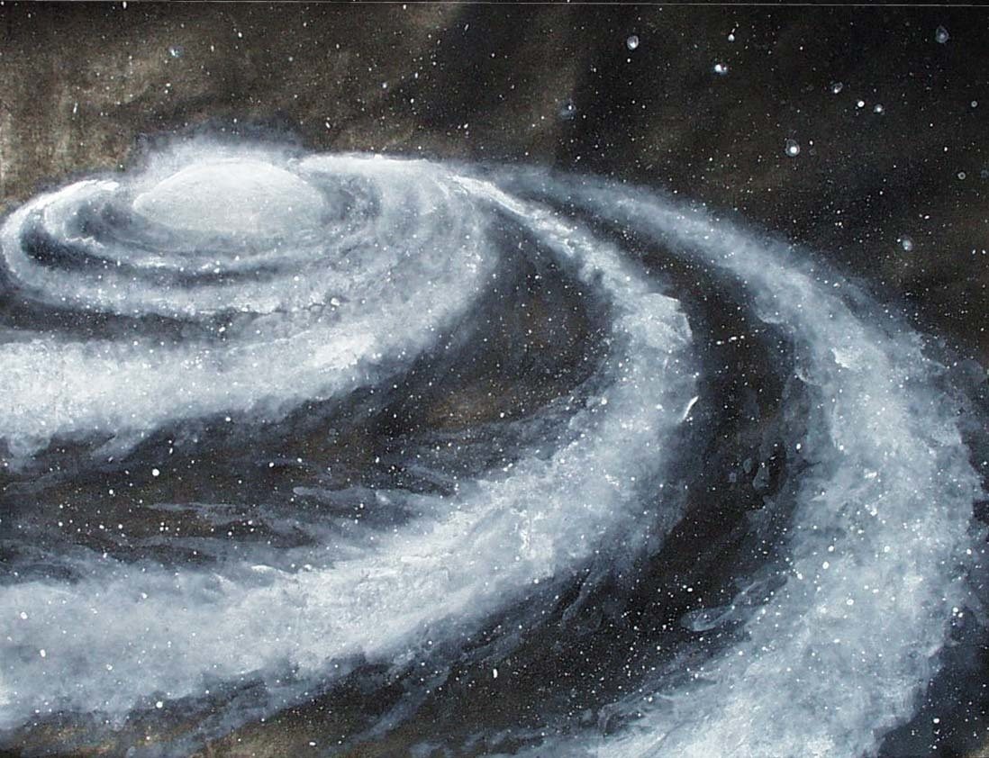 Las posiciones de las galaxias satélites no concuerdan con la teoría de gravitación