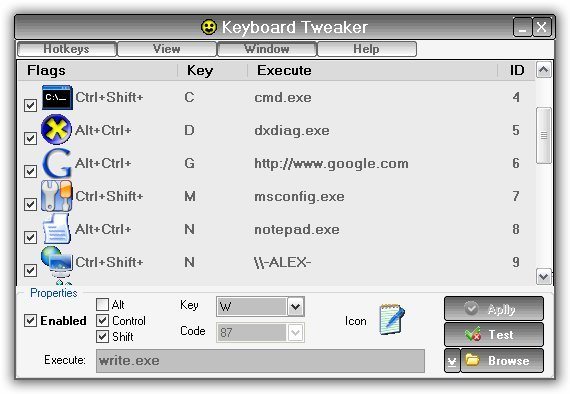 Keyboard Tweaker: Atajos de teclado fáciles