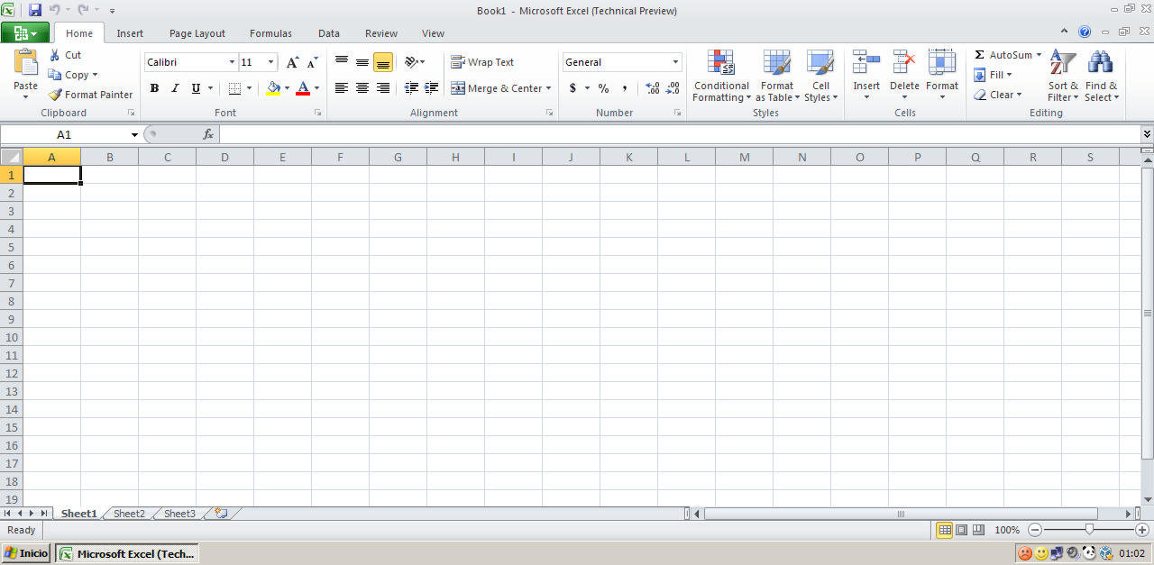 Así es como se ve Excel...