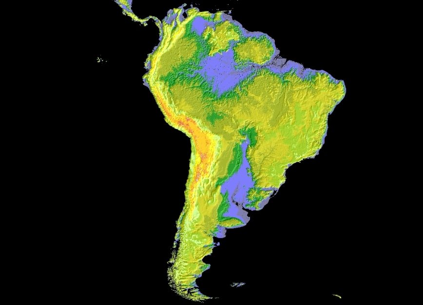 Las alturas andinas contrastan con los niveles del Amazonas y el Paraná