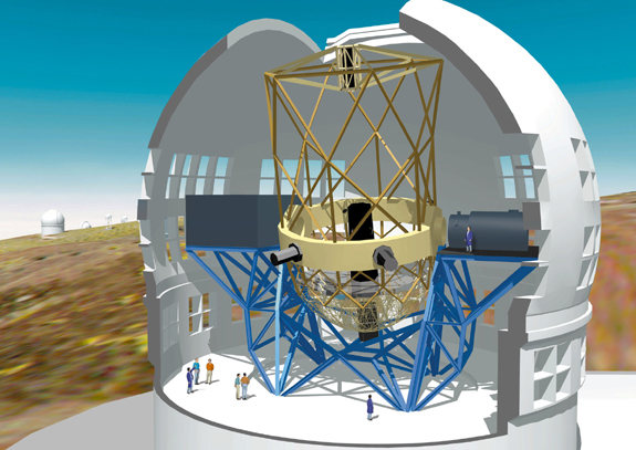 Impresionante estructura de uno de los mayores telescopios del mundo