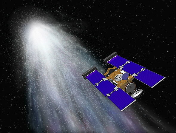 Stardust ha cruzado el cometa y ha recogido muestras de glicina de su núcleo
