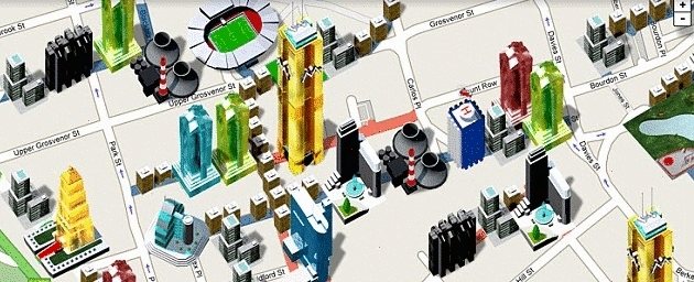 El juego utilizará Google Maps para posicionar los edificios y las casas
