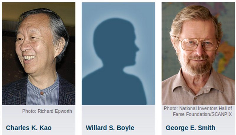 Willard Sterling Boyle, de 85 años y coinventor del CCD, aún no ha posado para la foto.