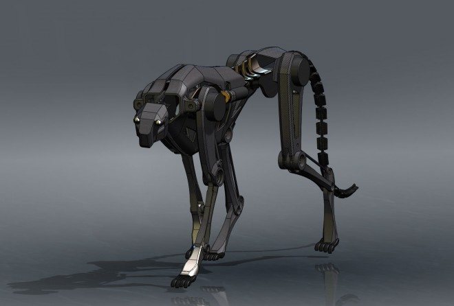 Un concepto de cómo sería el animal en su versión robótica