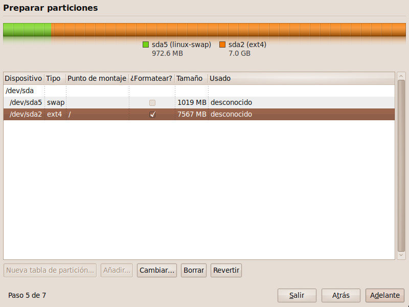 ext4 ya es el sistema de archivos por defecto en Ubuntu