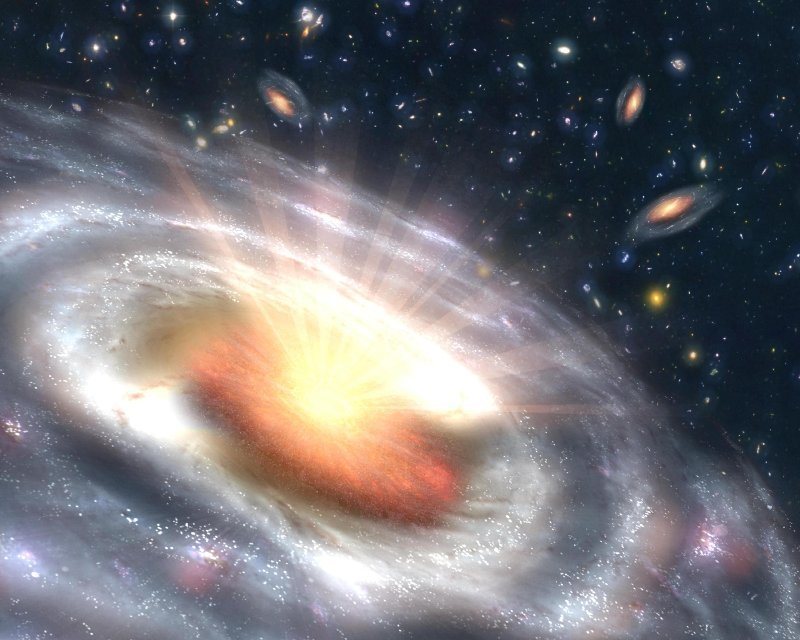 ¿Los agujeros negros súper masivos crean galaxias a su alrededor?