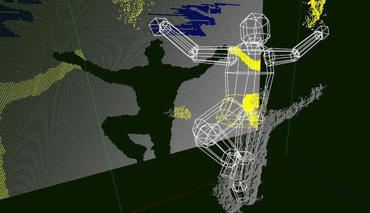 Genera un “esqueleto virtual” sobre el que se superpone la imagen del personaje del juego.
