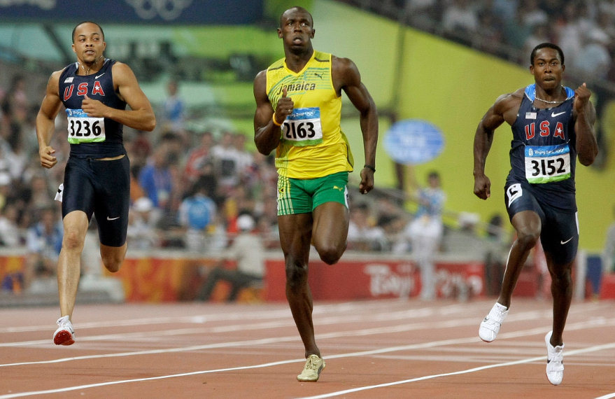 Quizás Bolt en realidad no sea tan rápido como creemos.