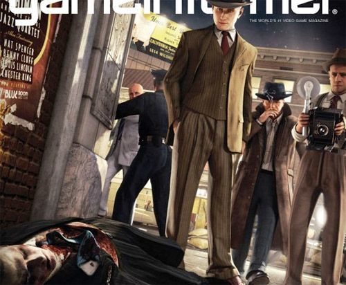 La tapa de Game Informer mostrando una de las pocas imágenes vistas de L.A. Noire.