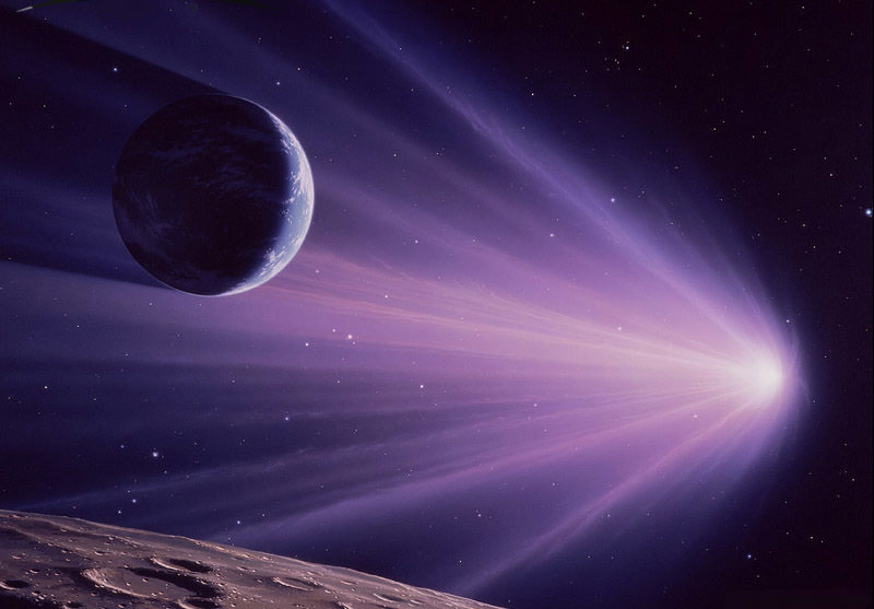 Los organismos podrían viajar sobre asteroides y cometas.