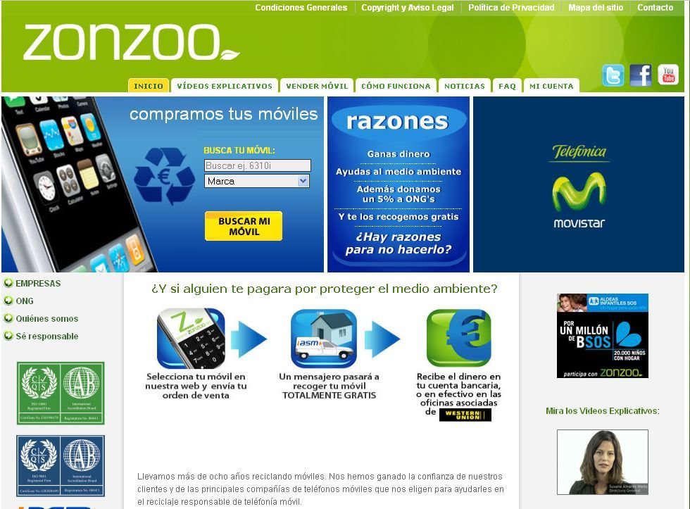 Zonzoo es uno de los espacios más publicitados en la web