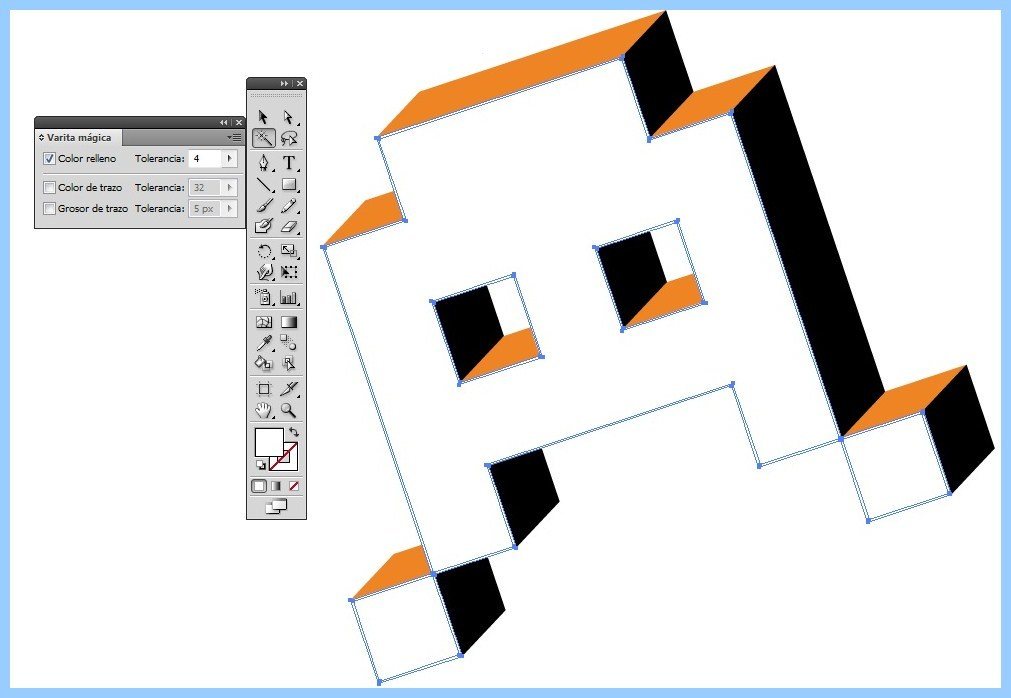 Crea pins o chapas con temática 8-bits en 3D (Illustrator)