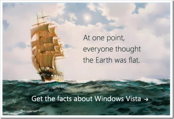 Una de las tantas y ¿curiosas? formas que Microsoft utilizó para defender a Vista en su momento