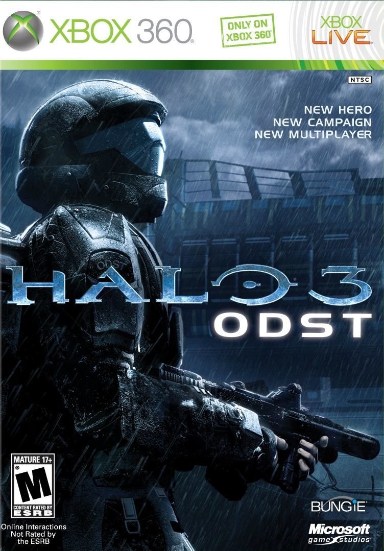 Halo 3 ODST: Una portada con mucha atmósfera.