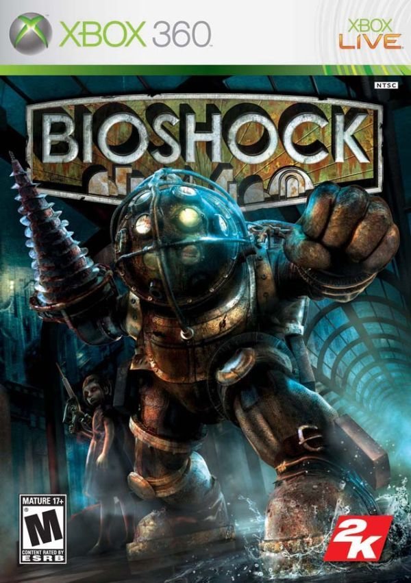 Bioshock: El imponente Big Daddy en la portada de Bioshock.