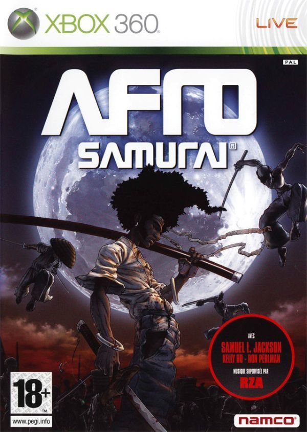 Afro Samurai: La portada hace gala del excelente arte del anime.
