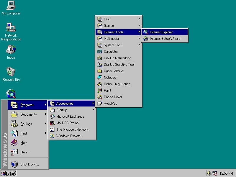 Algunos componentes, como Internet Explorer, sólo estuvieron disponibles en las versiones OEM