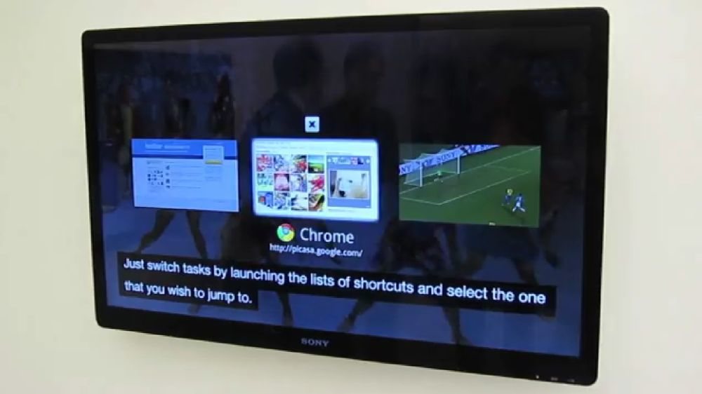 El televisor de Sony podrá hacer multitasking.