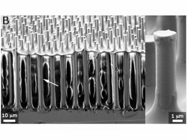 Nanotubos de silicio consiguen que se necesite sólo un 1 % del material