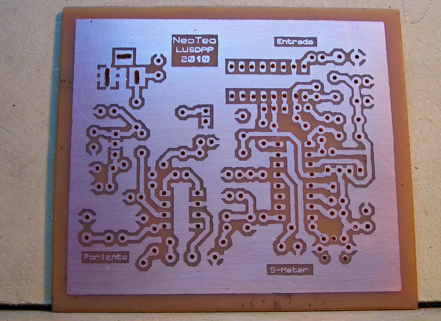 El circuito impreso del receptor