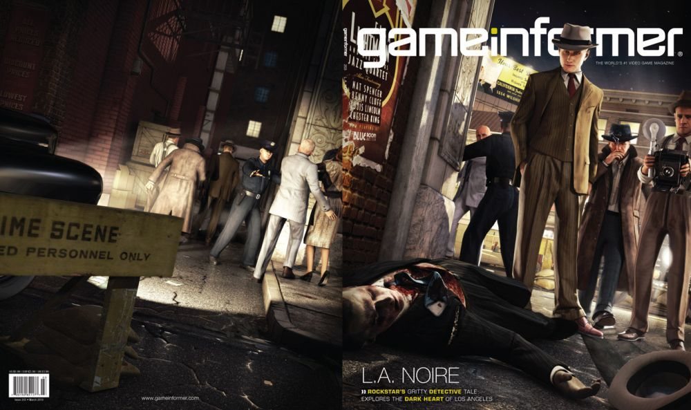 La portada de Game Informer dedicada a L.A. Noire hace unos meses. (Game Informer)