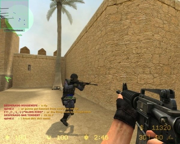 Counter-Strike: Source, corriendo en el modo OpenGL
