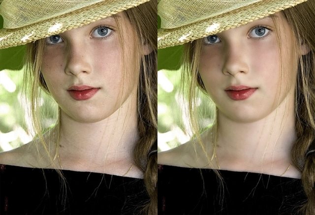 Imagen original vs. imagen suavizada