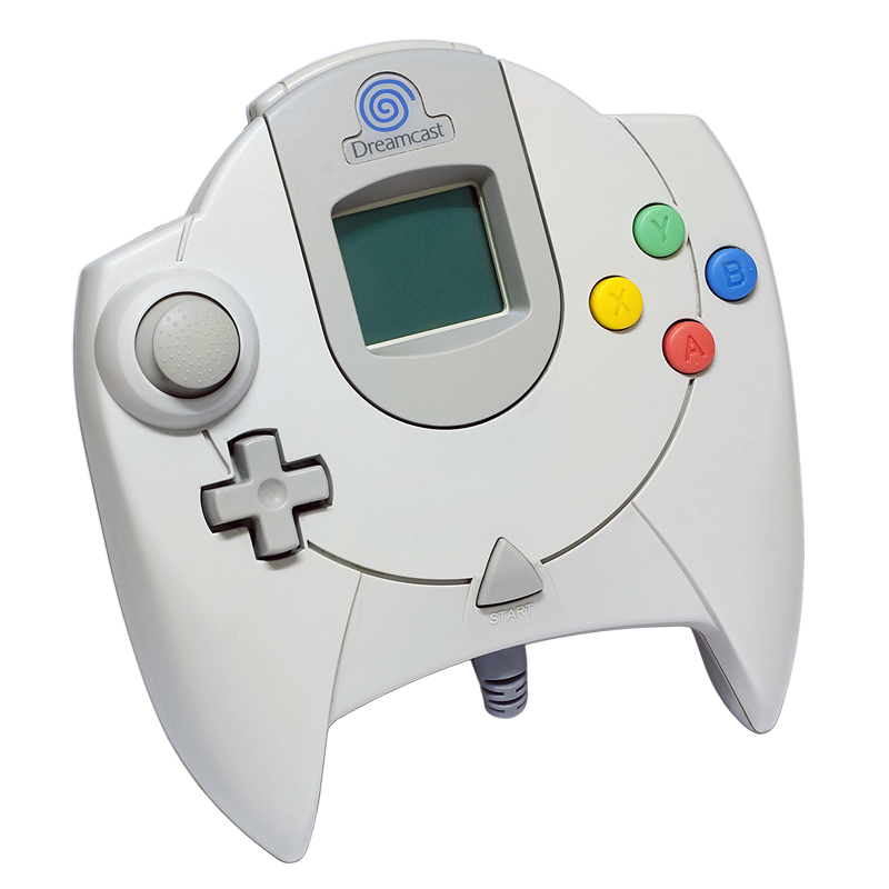 El mando de Sega Dreamcast.