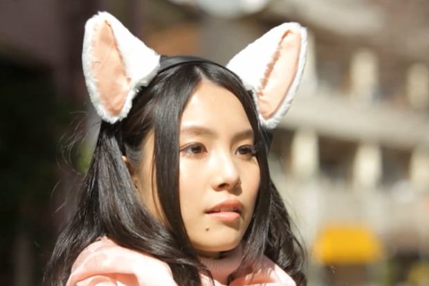 Gato mover de oído Diadema Necomimi electroencefalograma utilizado Japón