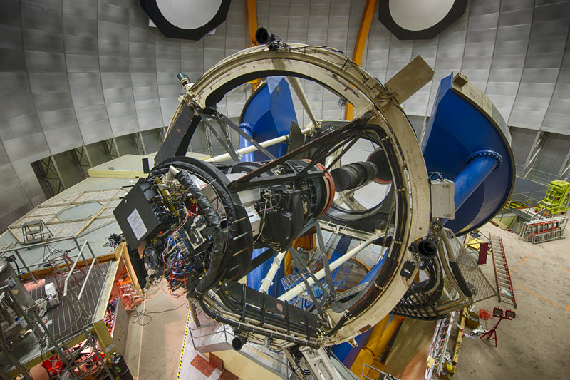 El telescopio con la DECam del Dark Energy Survey