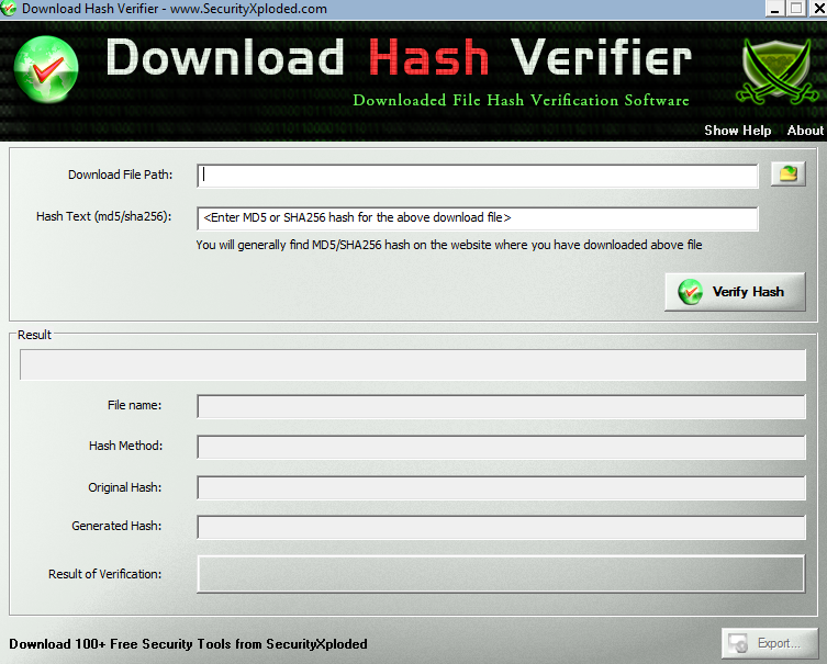 Hash Verifier 