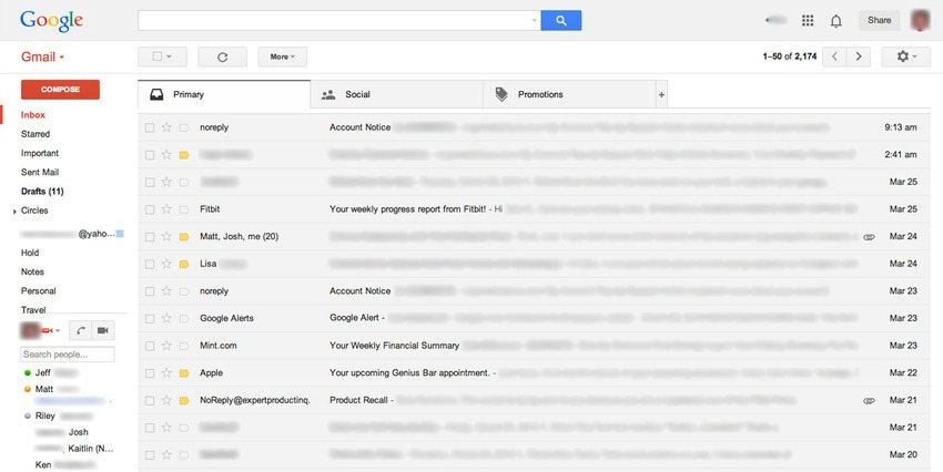 Luego de tanto, así se ve Gmail hoy.