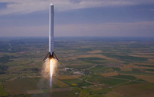 Spacex llevó su Falcon 9 a 1000 metros y lo trajo de vuelta