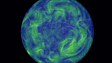 Earth: Mapa global de los vientos en tiempo real