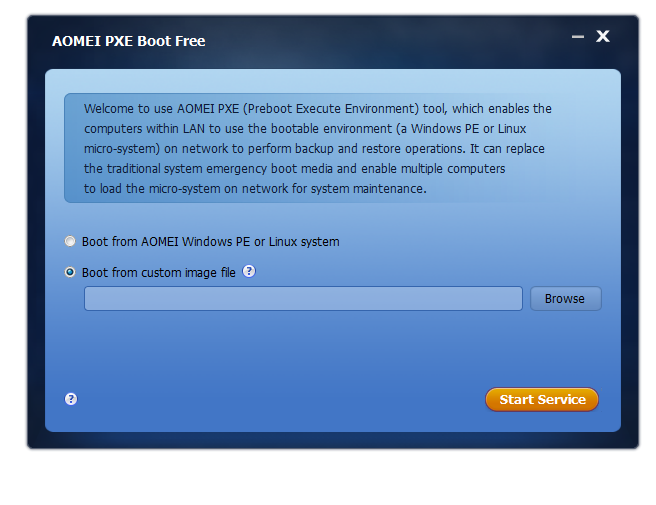 AOMEI PXE Boot es una aplicación con la cual podrás arrancar tu ordenador con una ISO a través de LAN