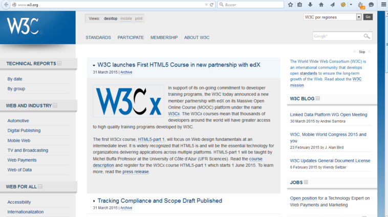 En el año 1994 se traslada a los EE.UU. (Massachusetts Institute of Technology) y se pone al mando de la W3C