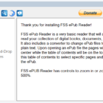 FSS ePub Reader es una sencilla aplicación para leer publicaciones electrónicas (ePub). La utilidad ofrece las opciones básicas de lectura