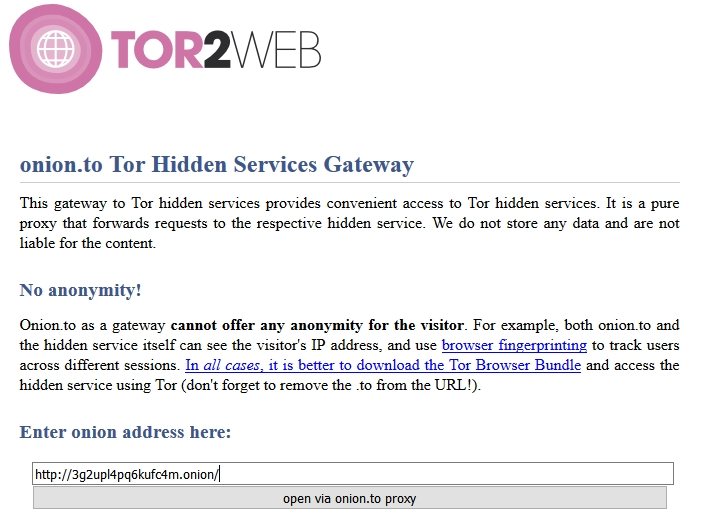Tor dark web