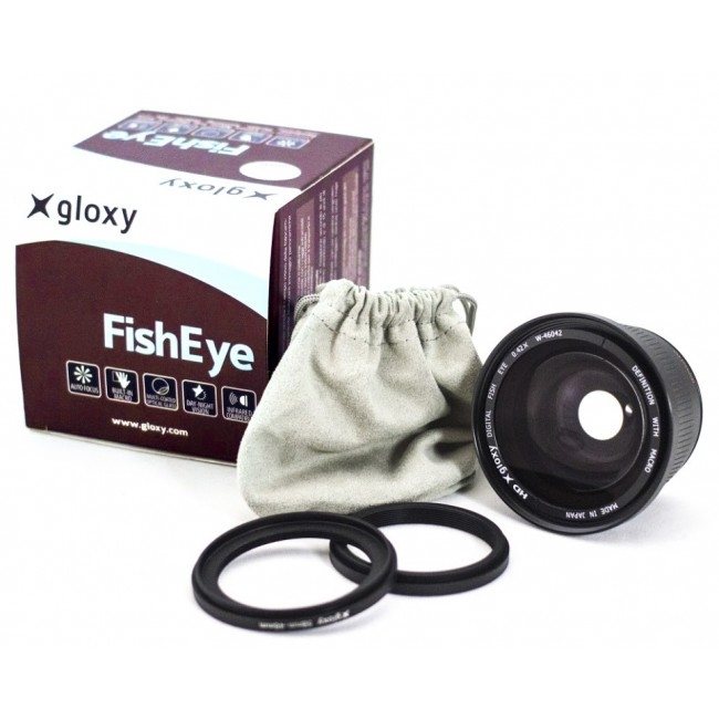 Gloxy FishEye con lente macro