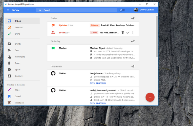 Gmail en tu escritorio