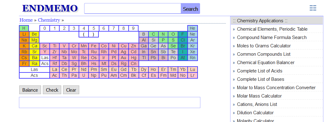 Con tabla periódica de los elementos