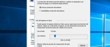 Cómo crear puntos de restauración en Windows 10